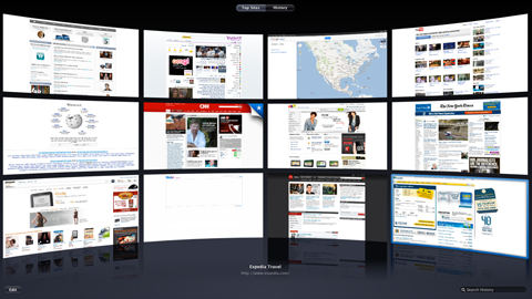 إختصارات متصفح Safari