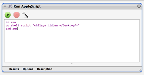 apple script hide